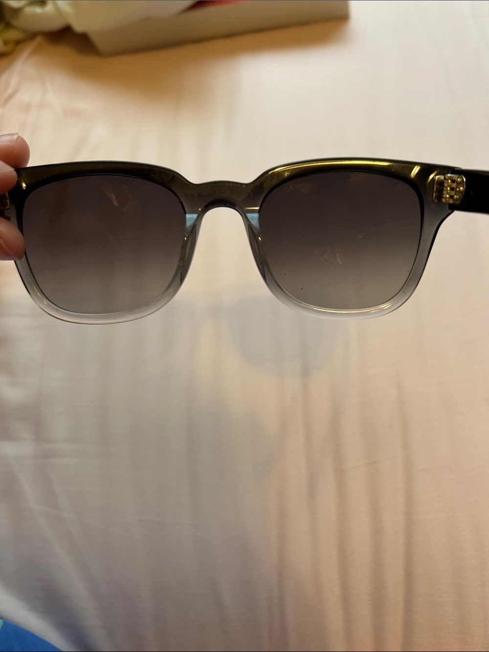 KREWE Black Ombre Square Women's Sunglasses - Picture 5 of 5